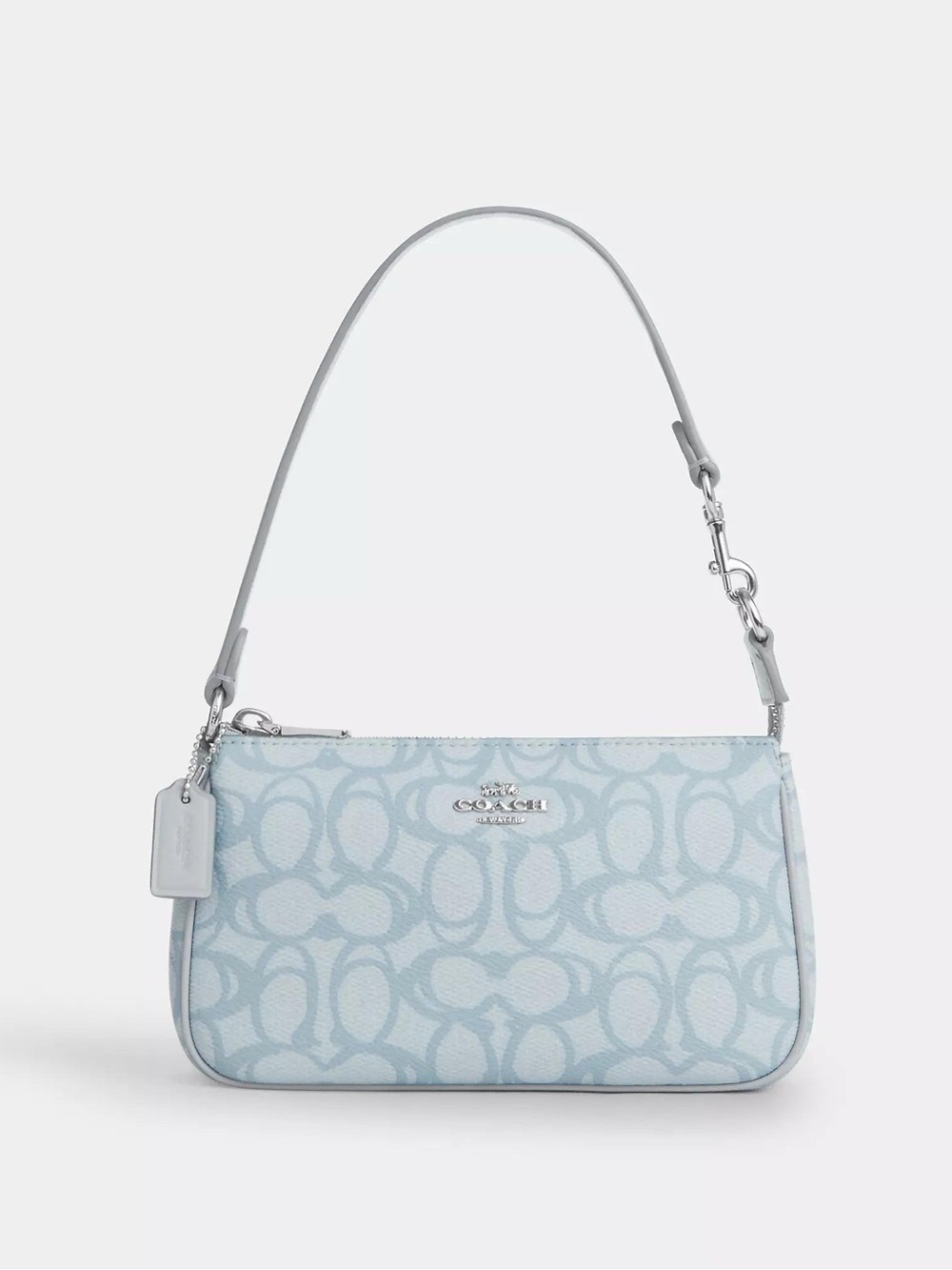 Coach Light Blue Nolita 19 in Signature canvas